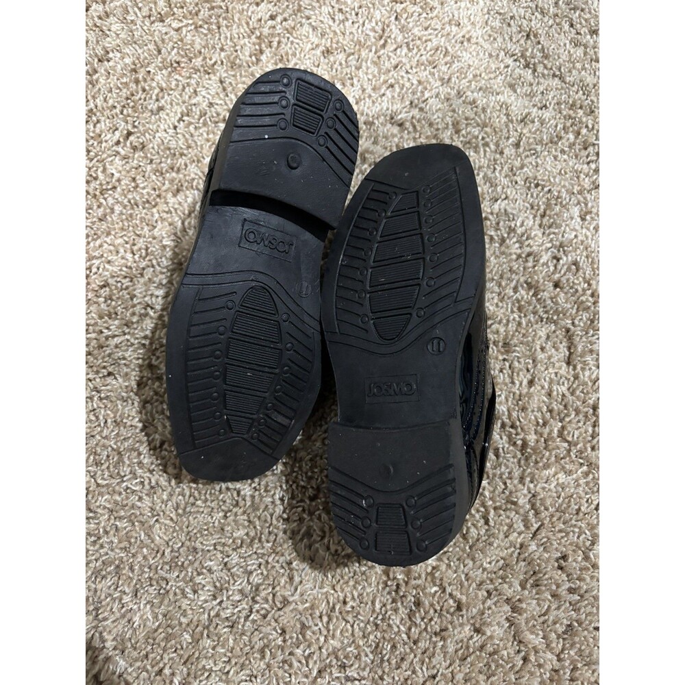 Josmo Basic Casual Boys Dress Shoes Oxford Black Big Kid Size 11 Wedding New